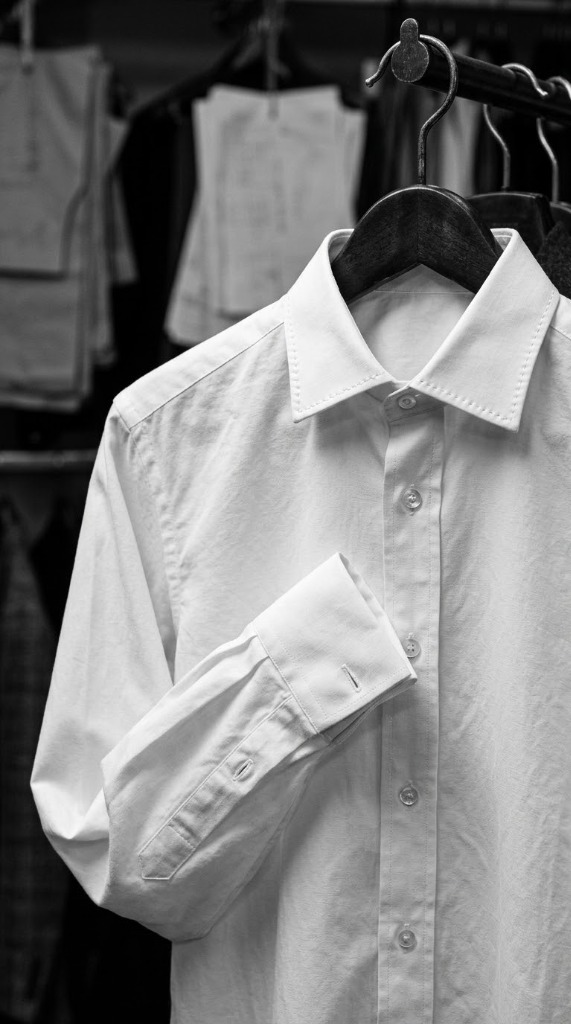Camisa a medida confeccionada en algodón puro de dos cabos en Sala Barcelona