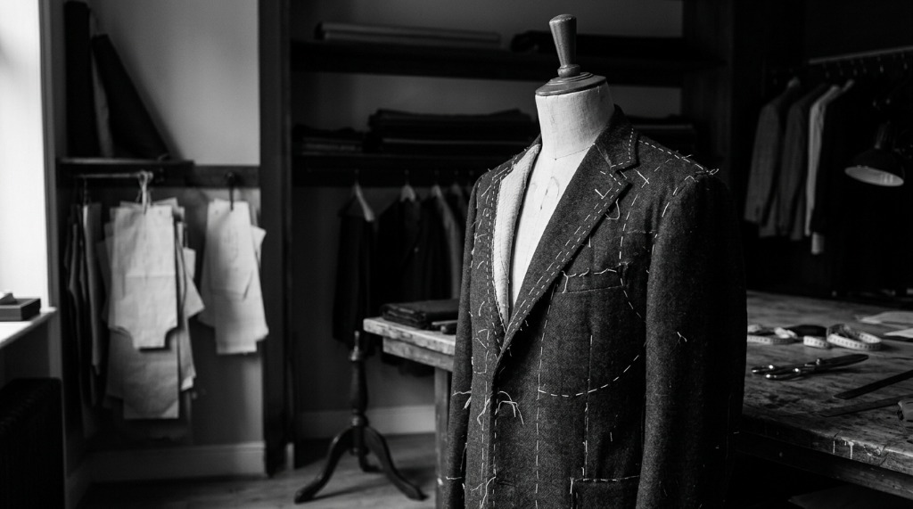 Maniquí de sastrería artesanal en el taller de Sala Barcelona Diagonal